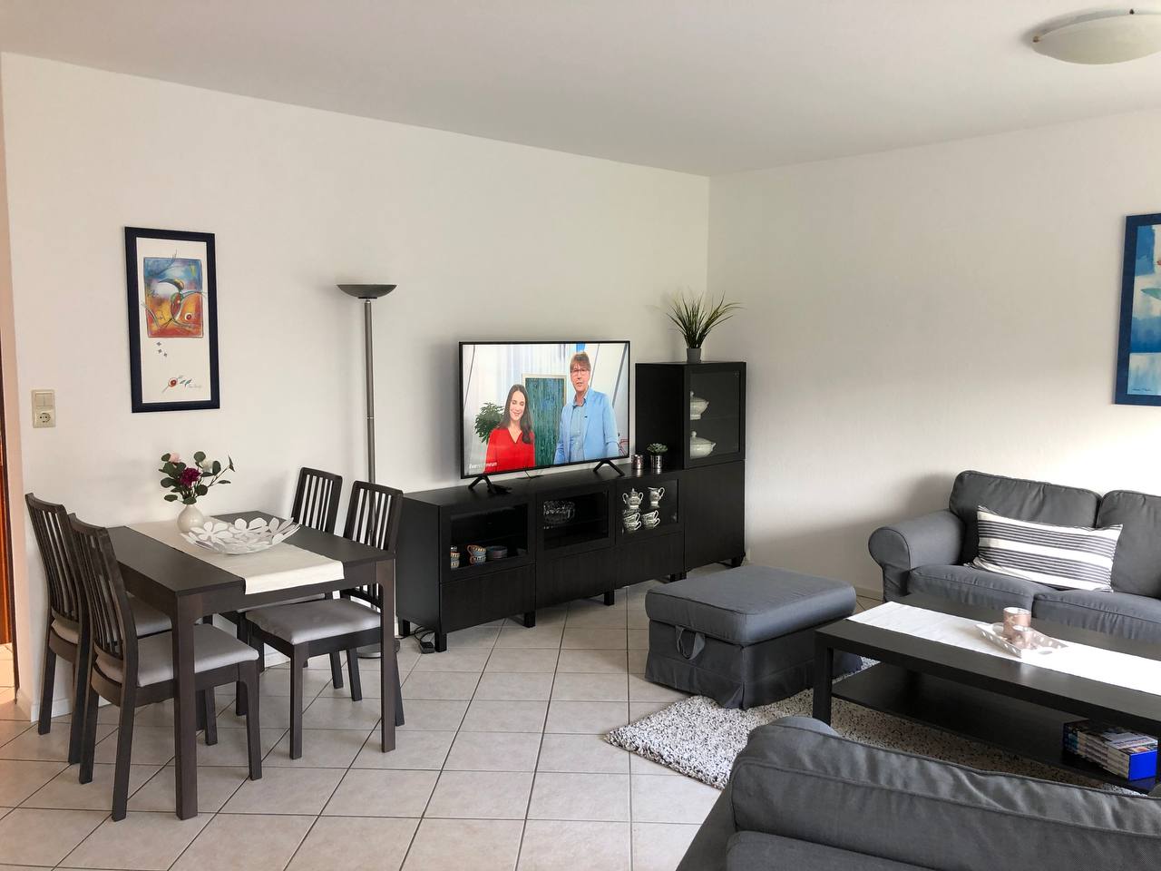 Wohnzimmer der Erdgeschosswohnung